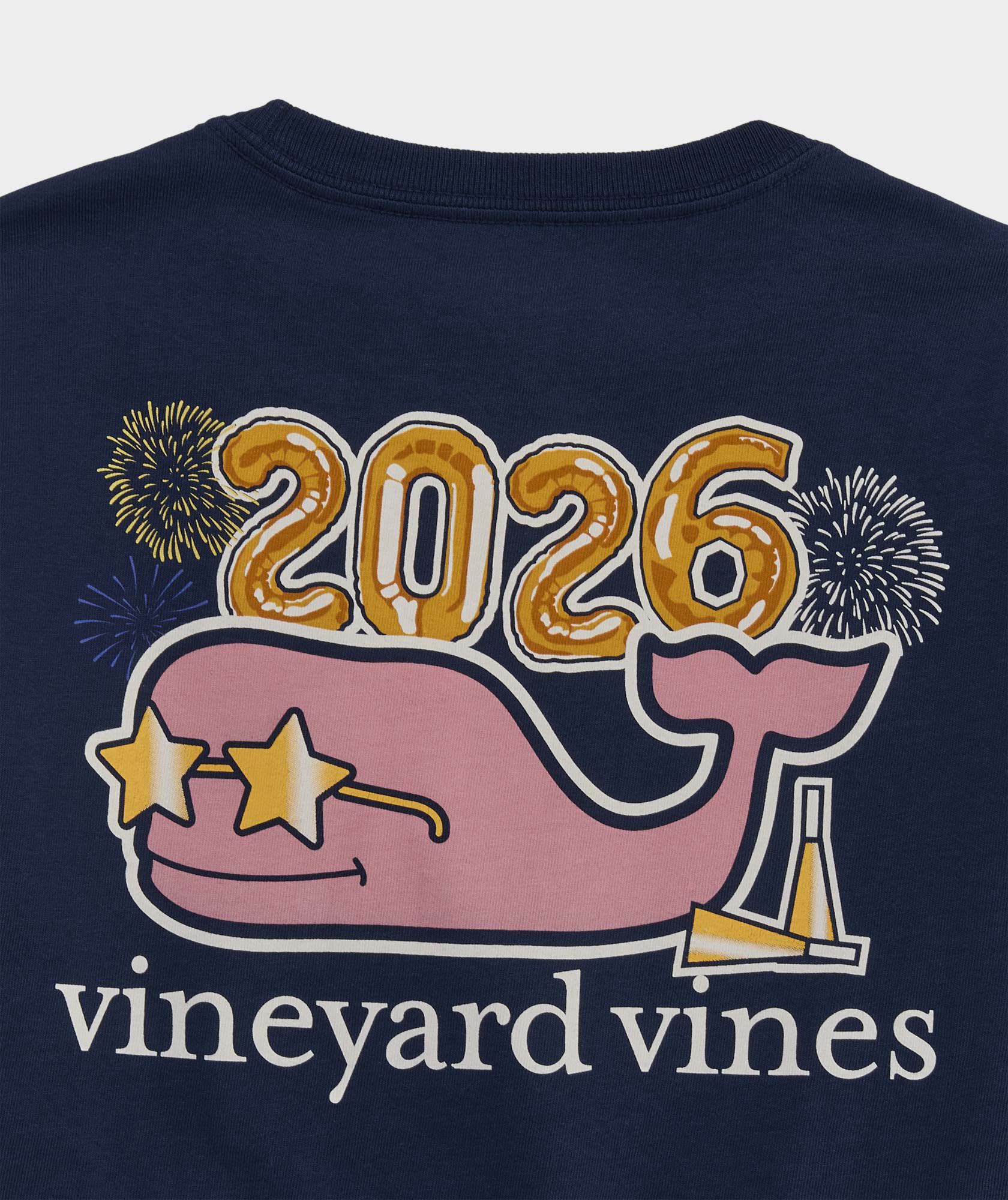 Boys' 2026 New Year's Eve Long-Sleeve Pocket Tee