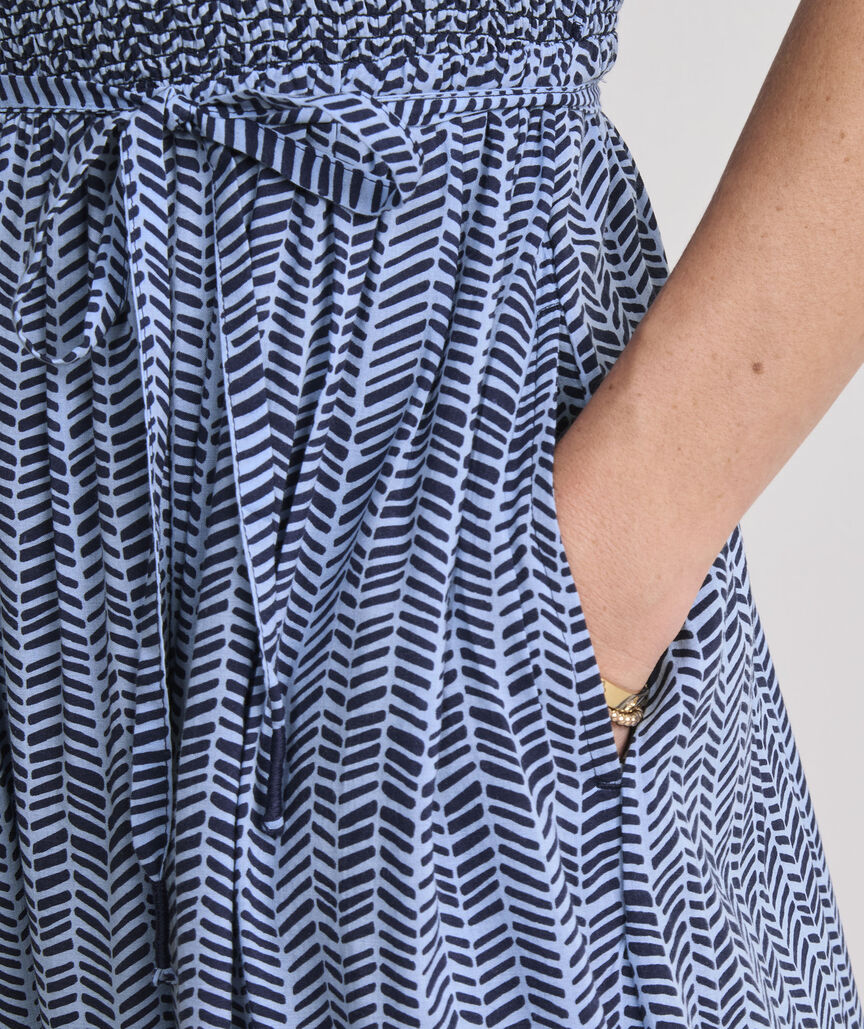 Ellen Puff-Sleeve Midi Dress