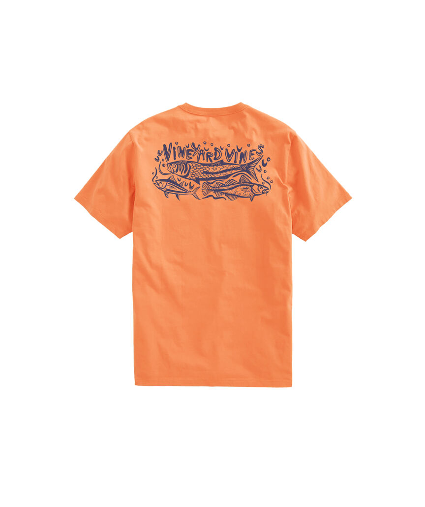 OUTLET Fish Stamp Short-Sleeve Tee