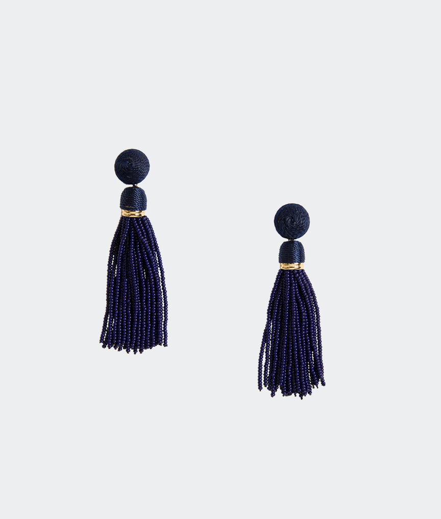 Beaded Tassel Earrings