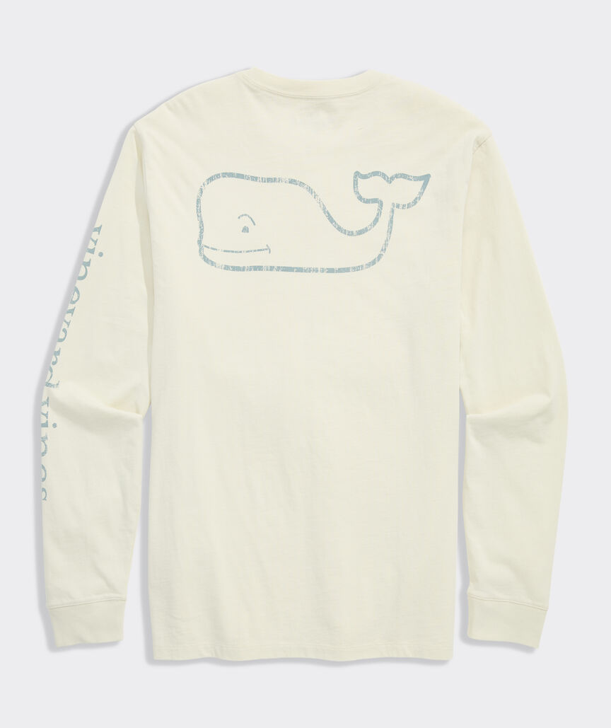 Vintage Whale Long-Sleeve Pocket Tee