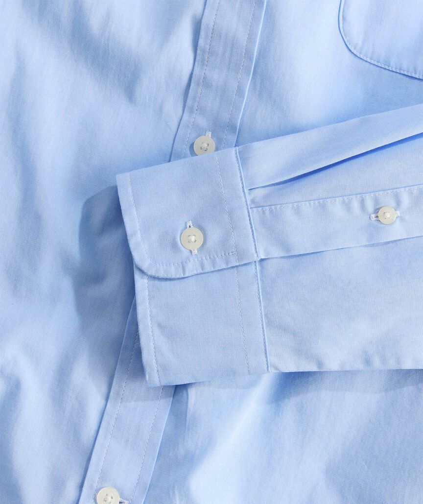Shoreline Solid Perfect Wash Poplin Shirt