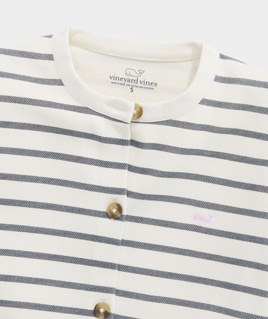 Girls' Striped Saltwater Cardigan