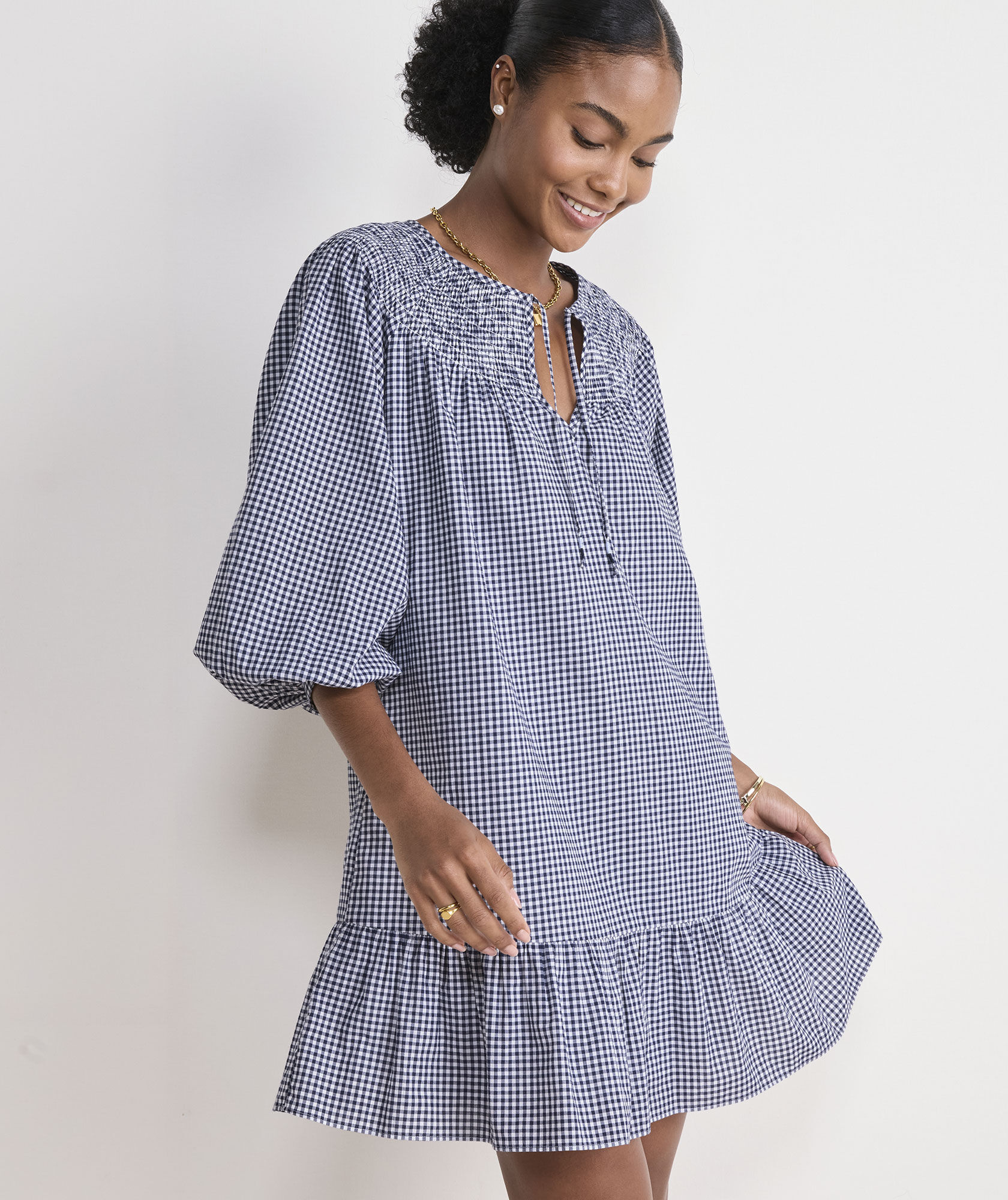 chinese dress ladies Vineyard Vines Fine Striped Margo Shirt Dress main image 0