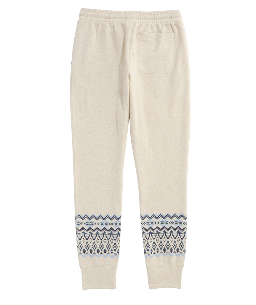 OUTLET Women's Fair Isle Brushed Terry Joggers
