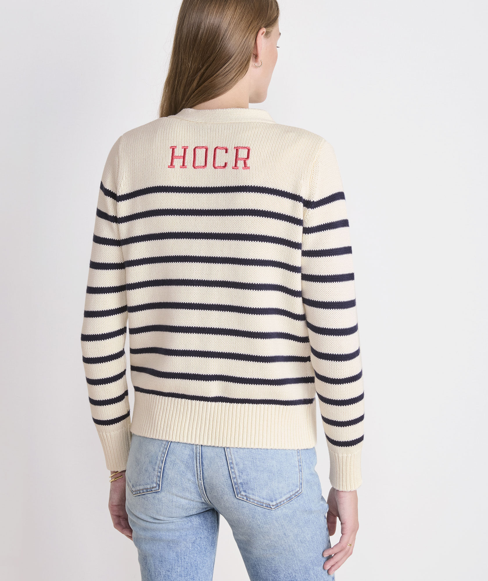 Head Of The Charles® Women's Breton Stripe Cardigan