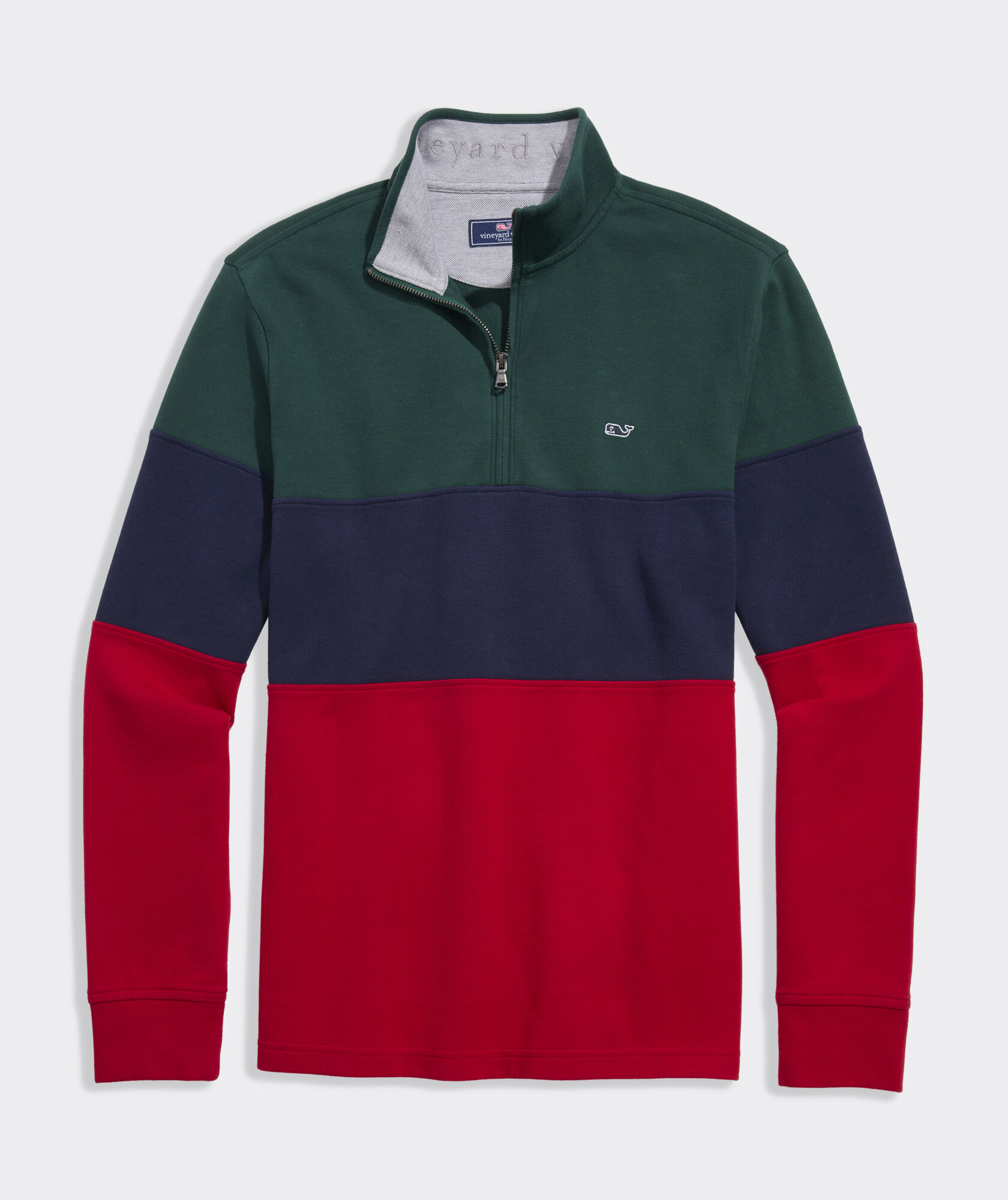 Tri-Color Blocked Saltwater Quarter-Zip