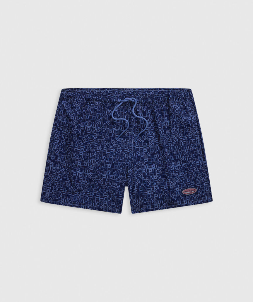 OUTLET 5 Inch Nautical Flags Chappy Swim Trunks