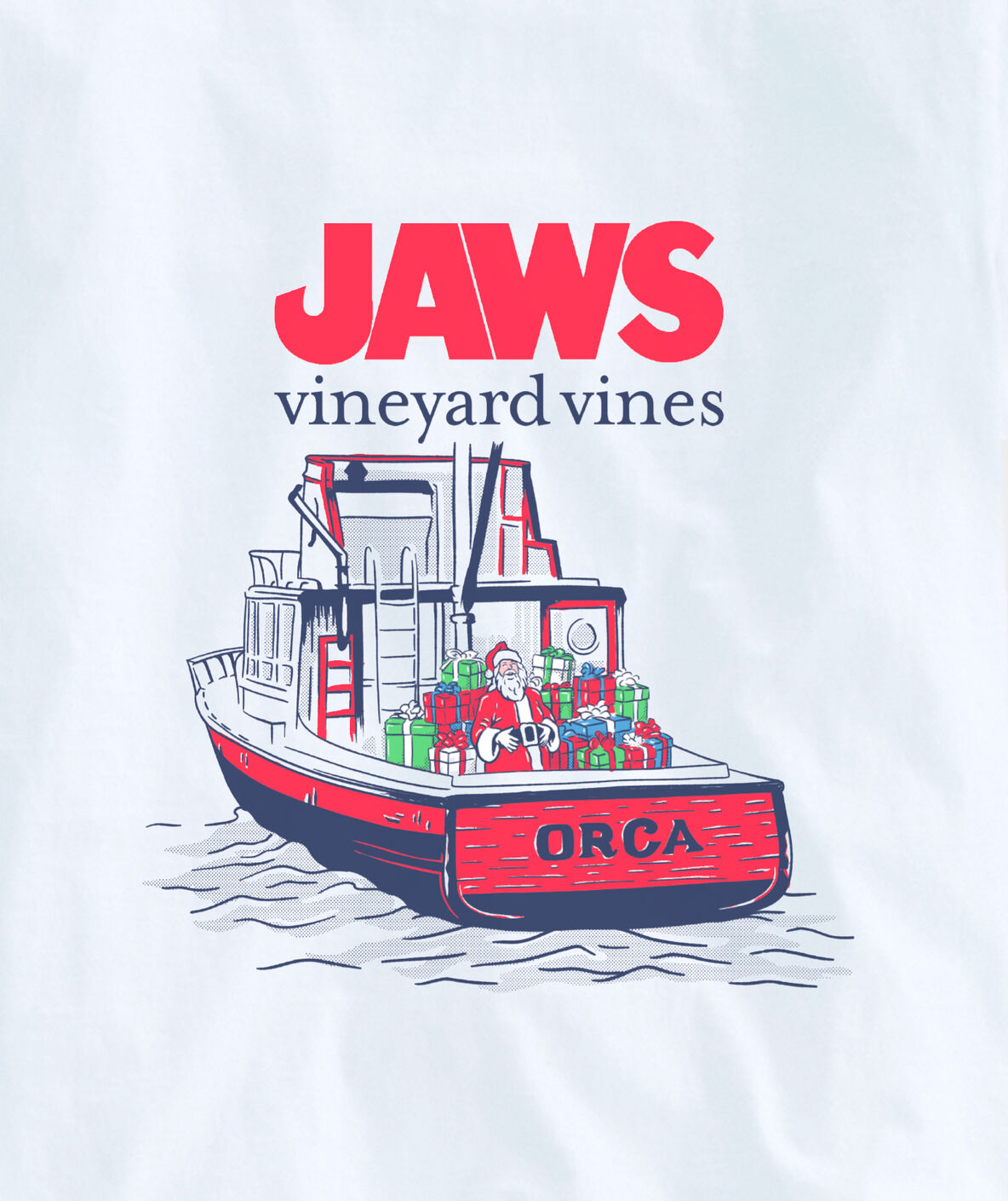Shop Holiday JAWS Orca LongSleeve Pocket Tee at vineyard vines