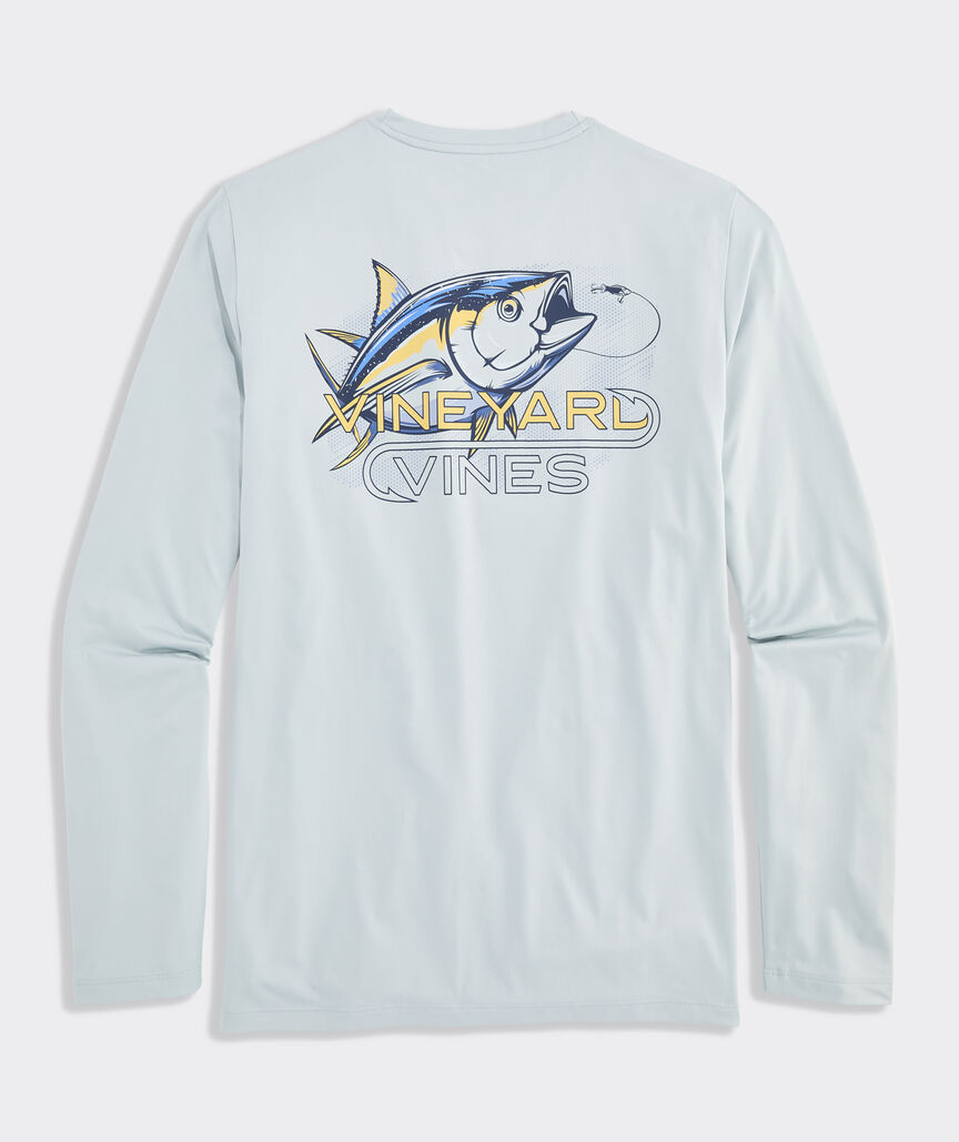 Performance Yellowfin Hooked Long-Sleeve Harbor Tee