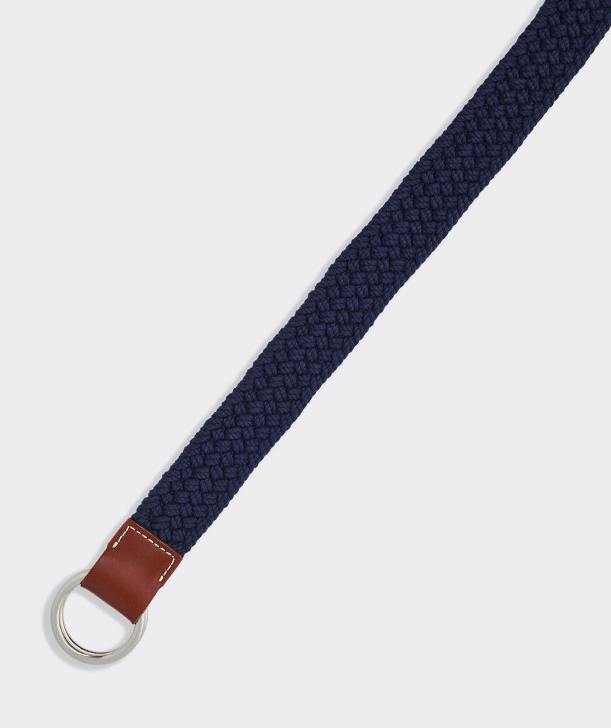 Washed Braided Rope D-Ring Belt