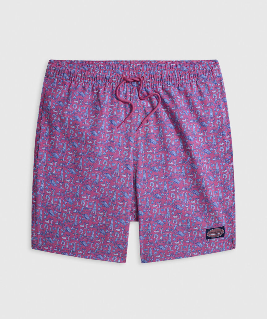OUTLET 7 Inch Nantucket Icons Chappy Swim Trunks