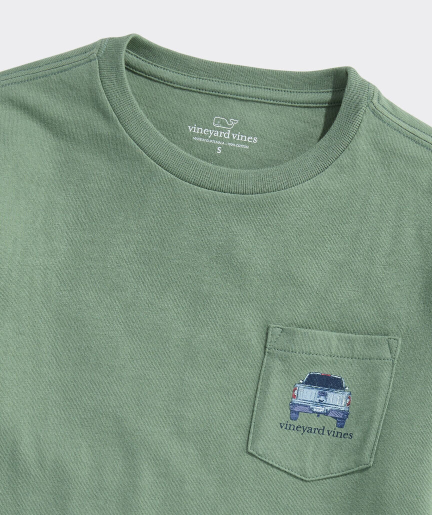 Boys' Pickup Truck Marsh Dogs Long-Sleeve Pocket Tee