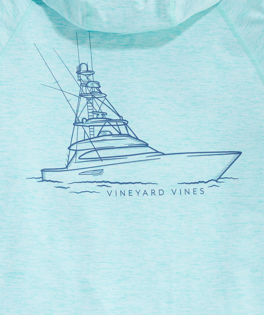 Sportfisher Long-Sleeve Harbor Performance Hoodie Tee