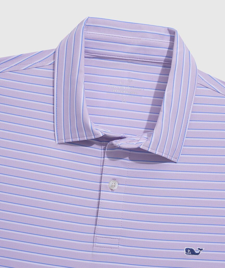 OUTLET Boys' Stripe Performance Polo