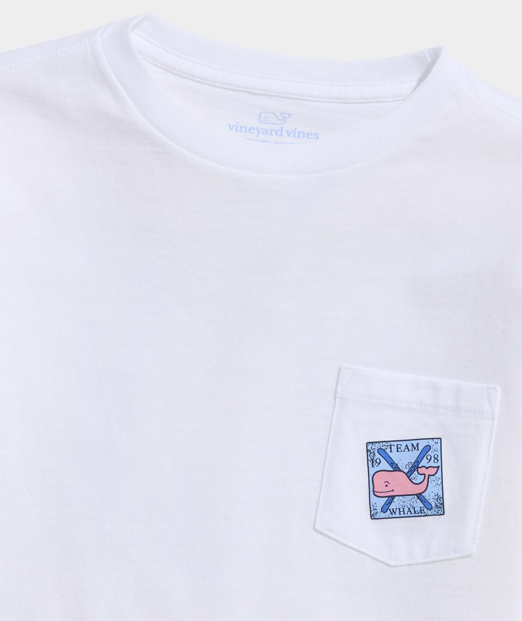 Boys' Whale Ski Team Long-Sleeve Pocket Tee