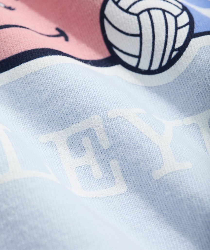 Girls' I Whale Volleyball Long-Sleeve Pocket Tee