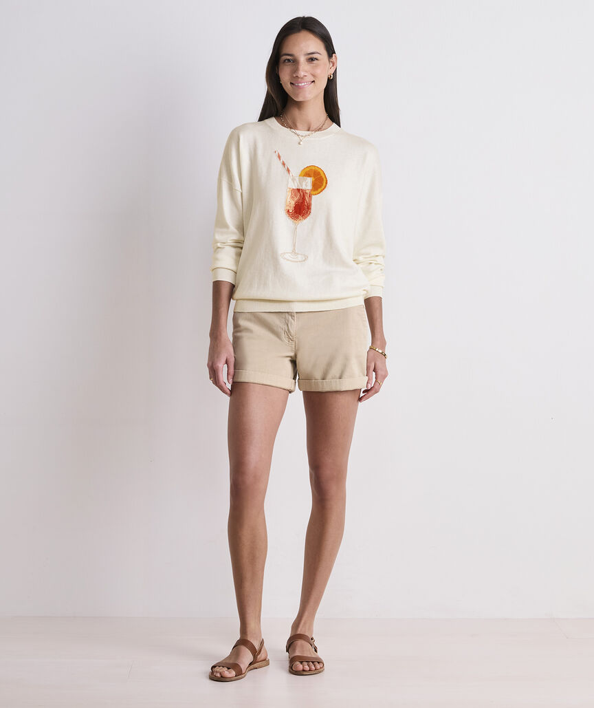 Spritz Intarsia Crewneck Sweater