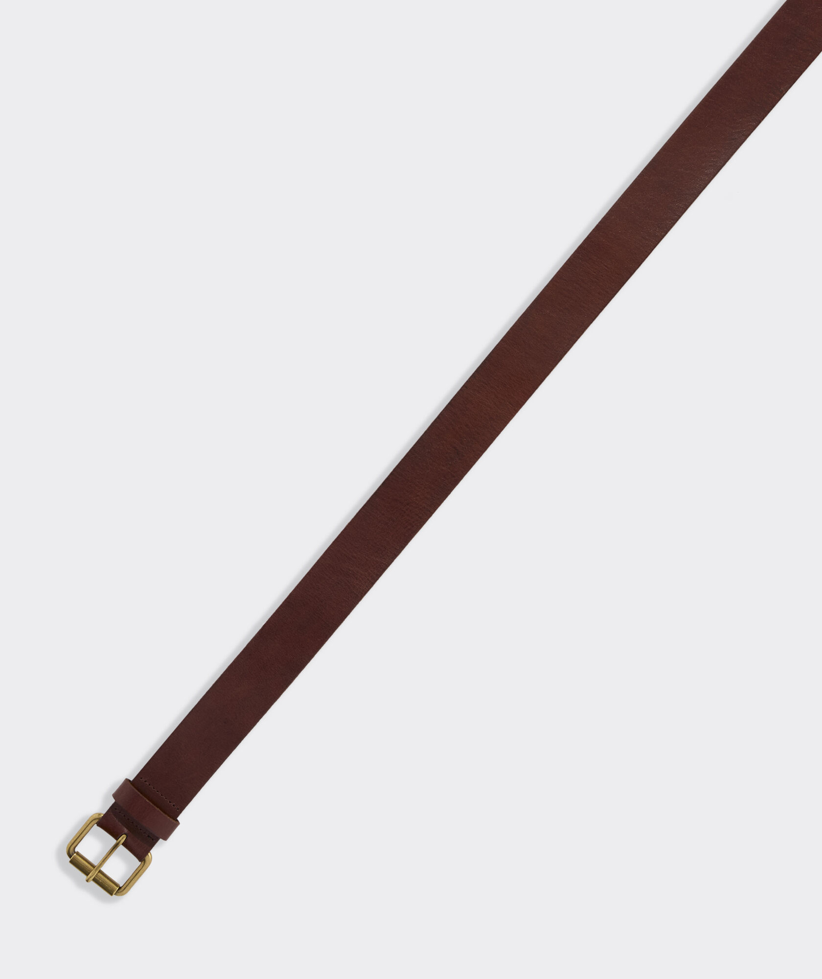 Vinyard Vines soft leather and sueded leather logo belt in dark brown vineyard vines Men main image 4