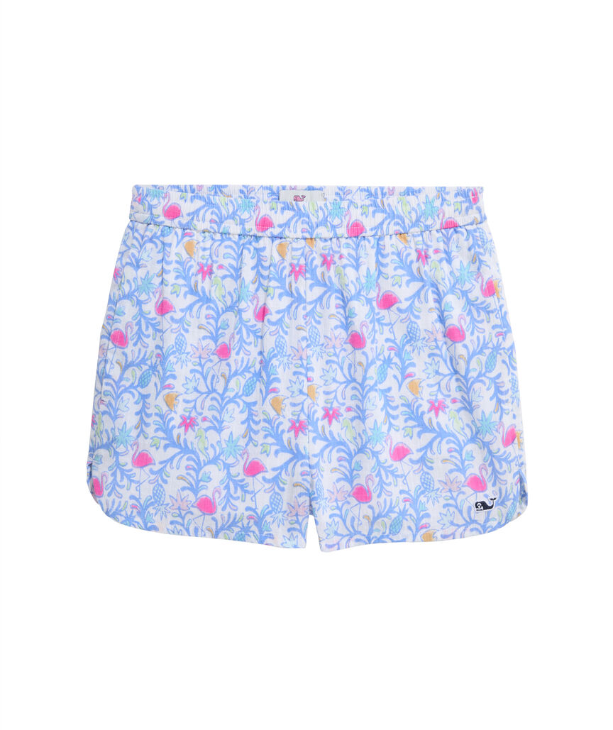 OUTLET Girls' Watercolor Otomi Pull-On Shorts
