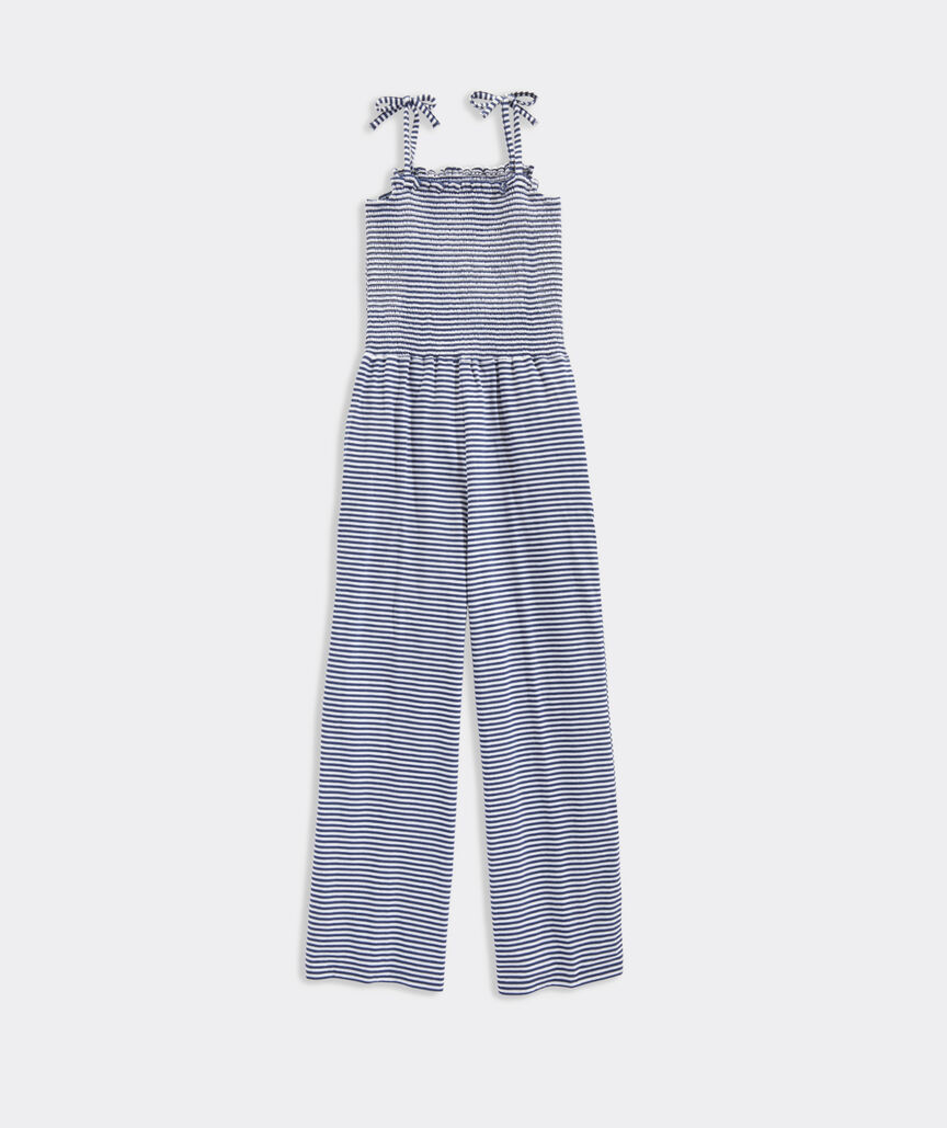 Girls' Smocked Jumpsuit