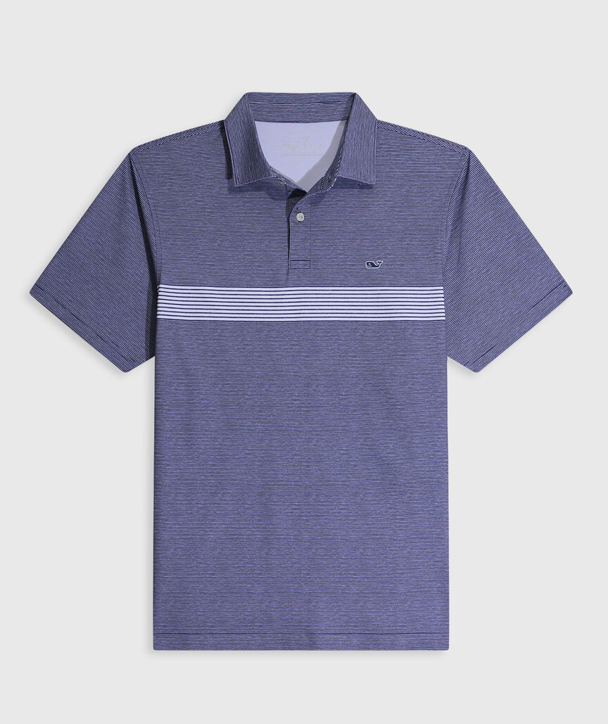 OUTLET Performance Seawall Stripe Polo