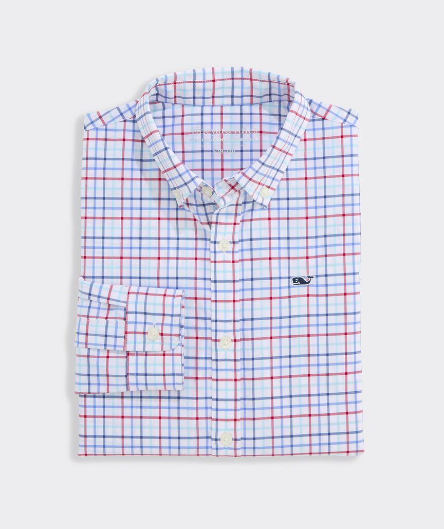 Boys' Performance Bomb Pop Tattersall Featherweight Shirt