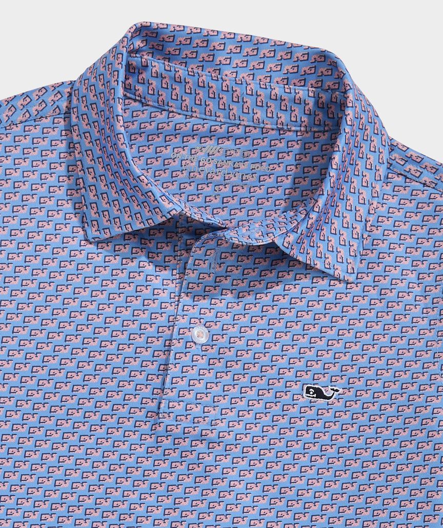 Boys' Performance Printed Sankaty Polo