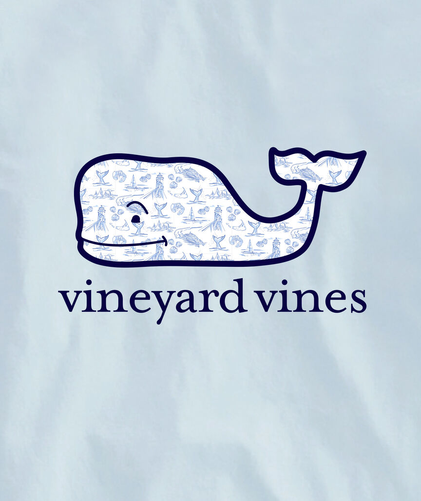 OUTLET Nautical Icons Whale Long-Sleeve Pocket Tee