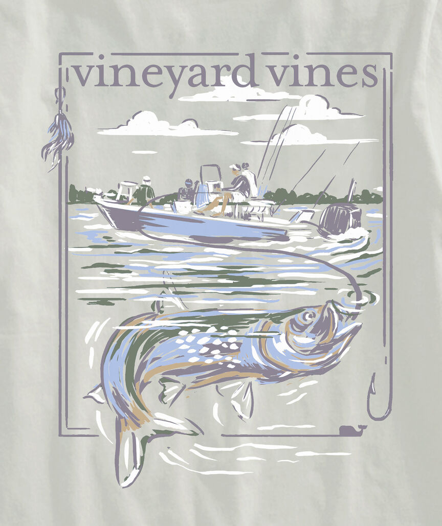 OUTLET Painted Tarpon Fishing Short-Sleeve Pocket Tee