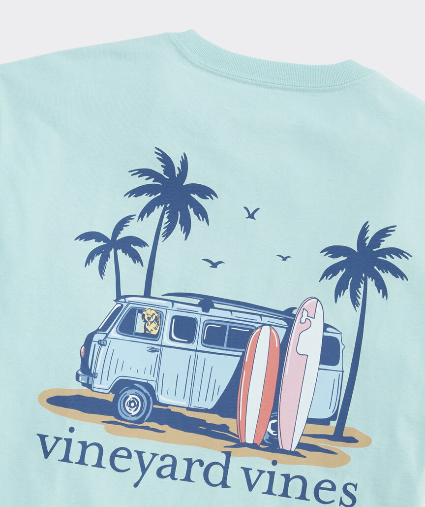 Pup & Surf Van Short-Sleeve Pocket Tee