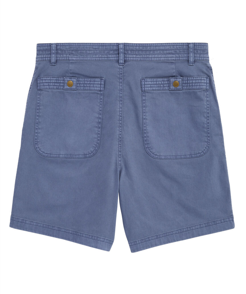 OUTLET 7 Inch Herringbone Patch Pocket Shorts