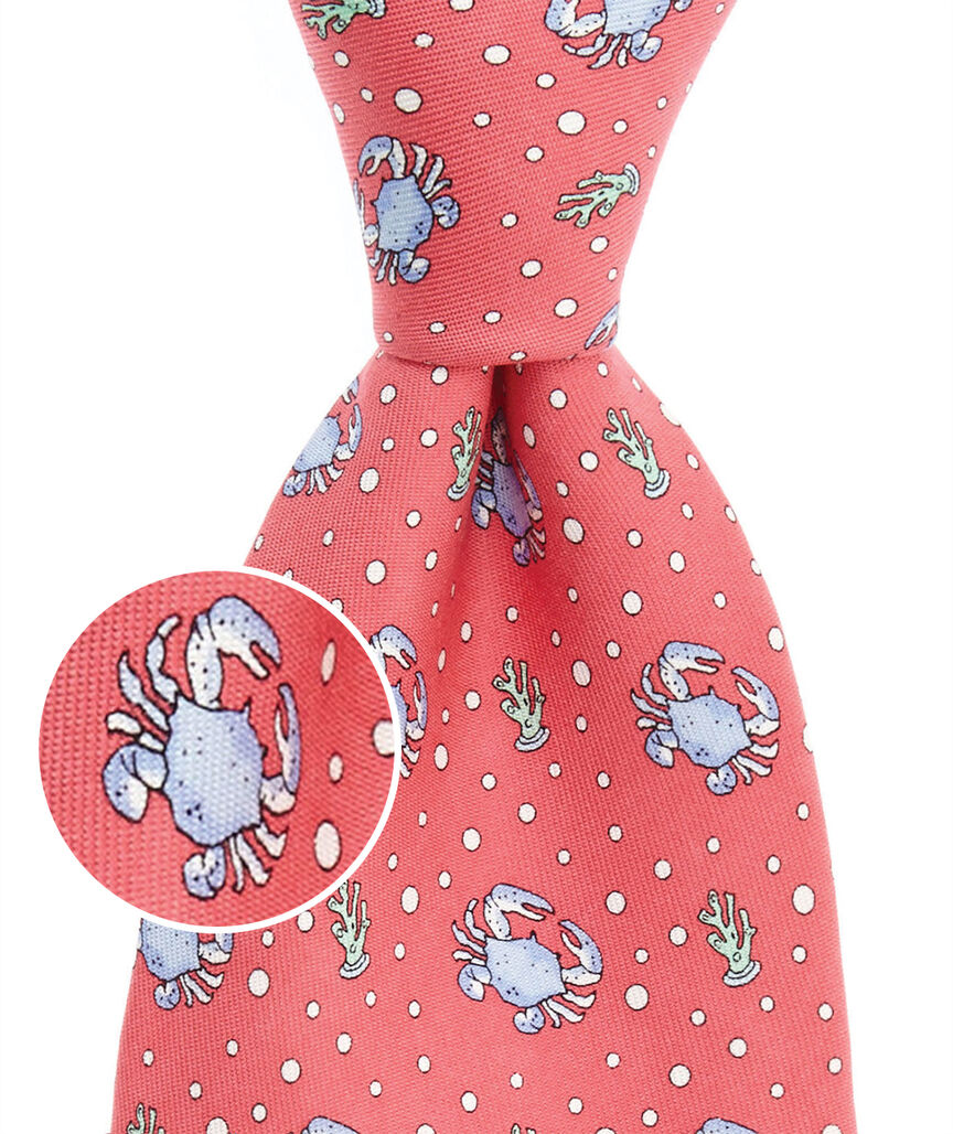 Crab Silk Tie