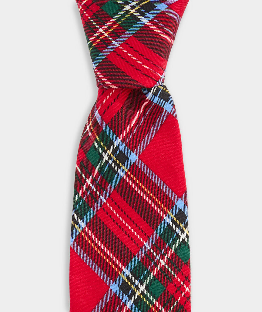 Boys' Noel Tartan Silk Tie