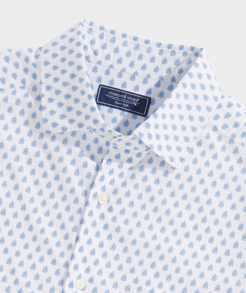 Vineyard Vines Stretch Cotton Striped Short Sleeve Shirt