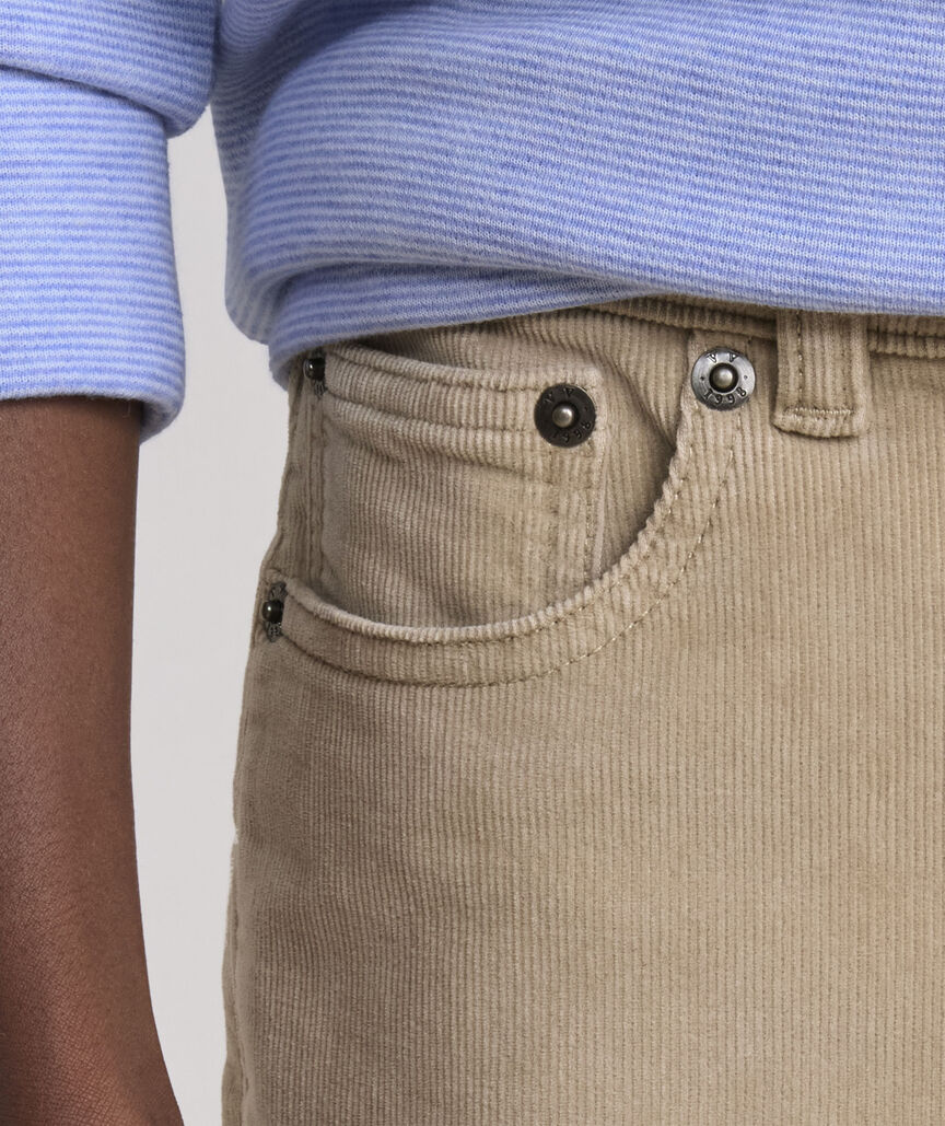 Boys' Stretch Terry Cord 5-Pocket Pants
