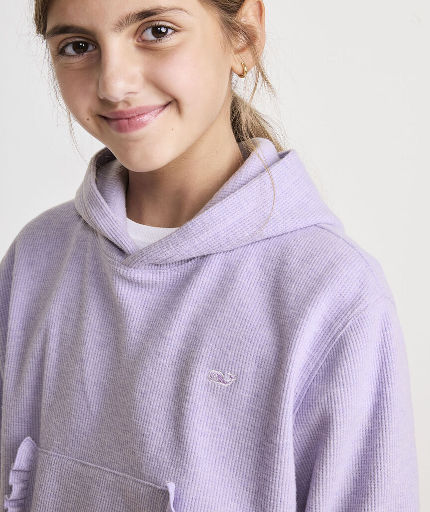Girls' Waffle Hoodie