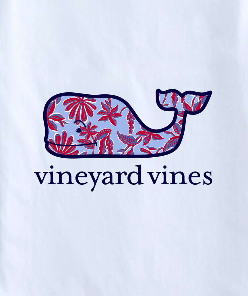 OUTLET Girls' Cay Floral Whale Short-Sleeve Pocket Tee