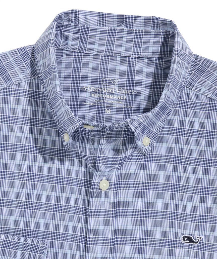 OUTLET Performance Nylon Plaid Shirt