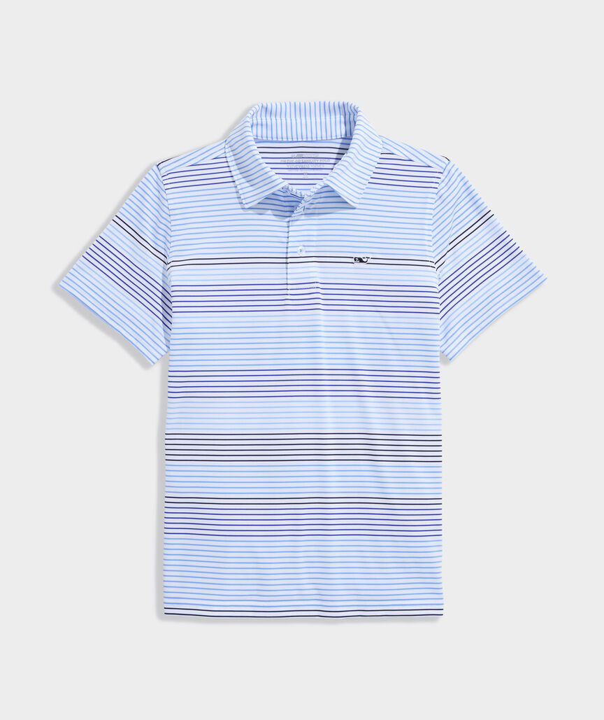 Boys' Performance Harborview Stripe Sankaty Polo
