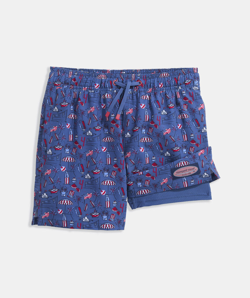 Boys' Short Liner Chappy Swim Trunks
