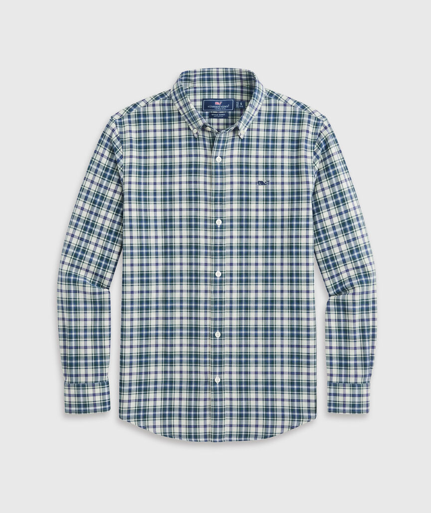 OUTLET Boys' Cotton Twill Plaid Shirt