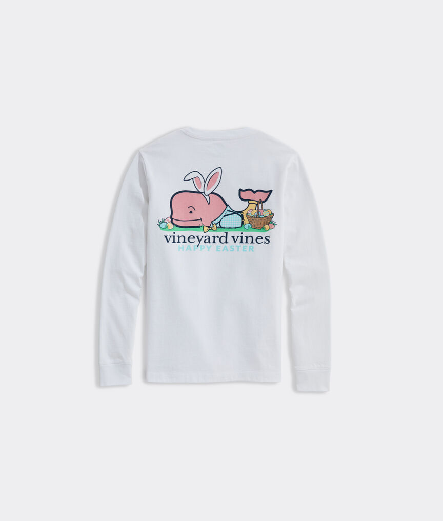 Boys' Easter Whale Long-Sleeve Pocket Tee