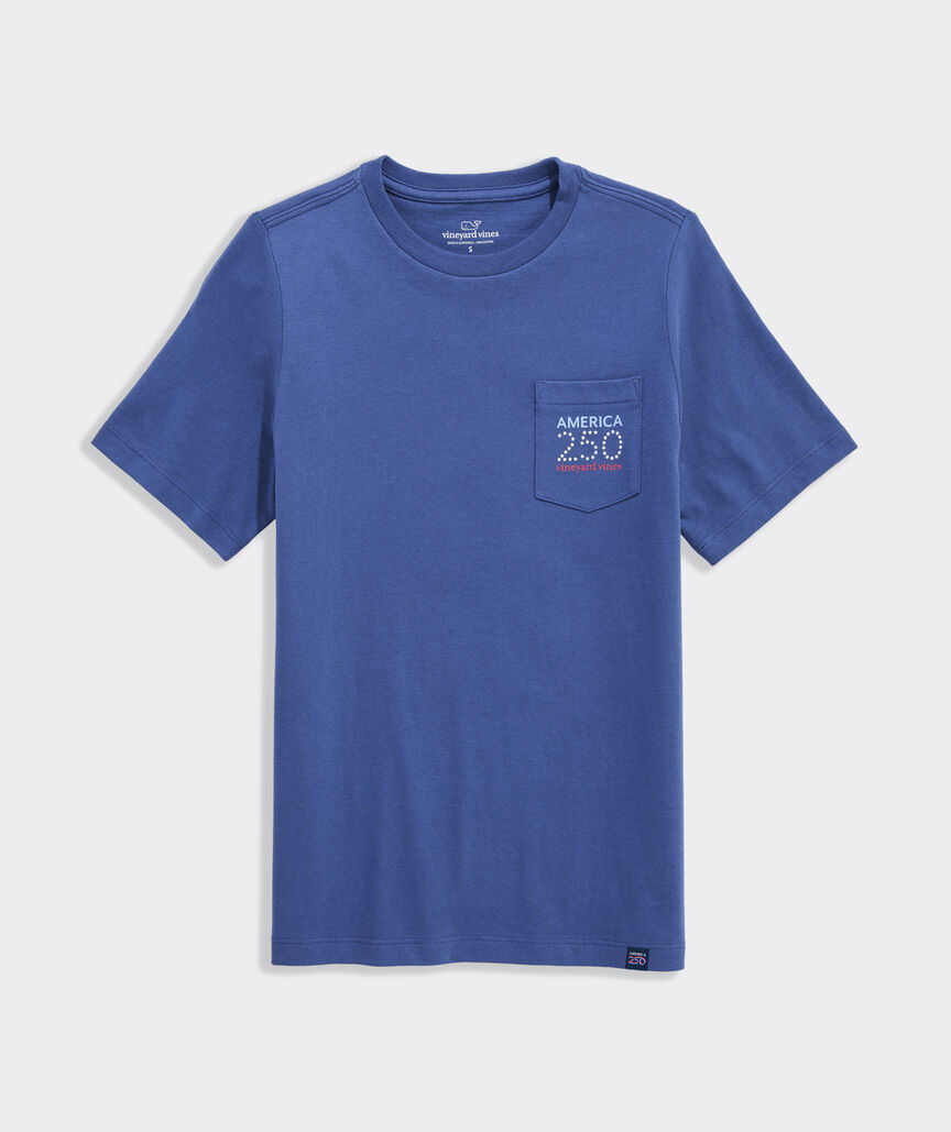 Boys' America250 Short-Sleeve Pocket Tee
