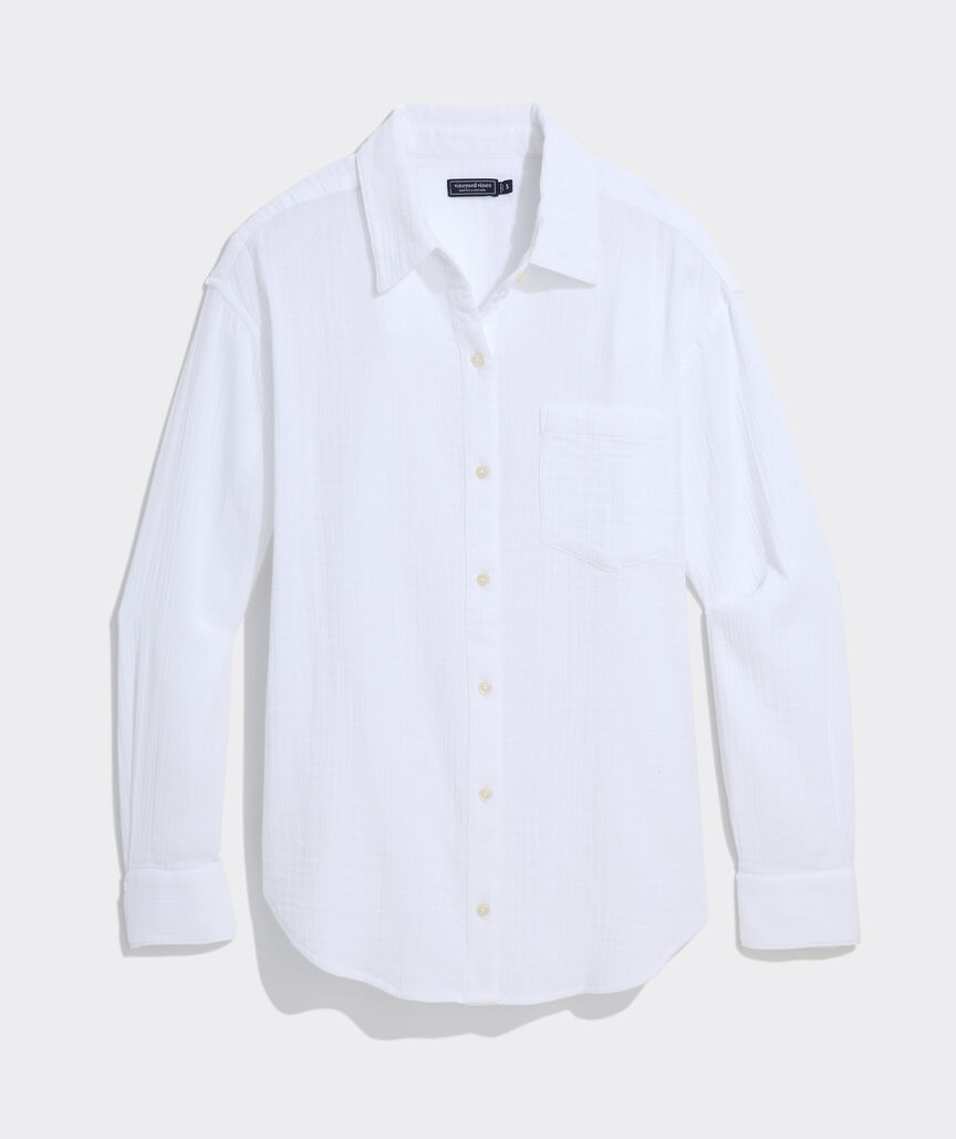 Birdie Gauze Button-Down