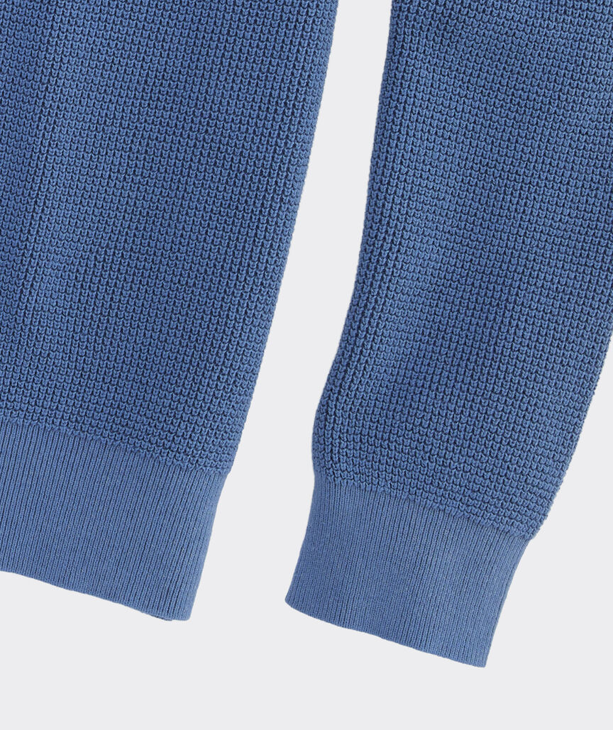 Garment-Dyed Beach Waffle Quarter-Zip