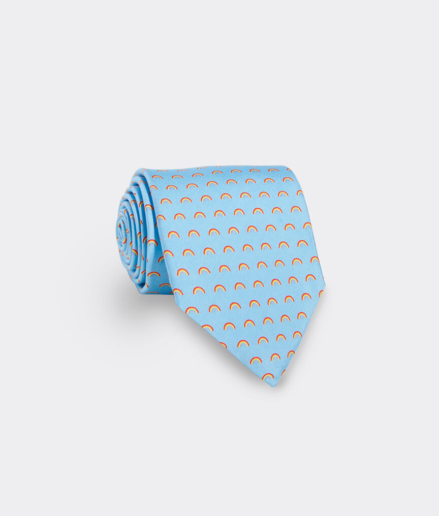Limited-Edition Pride Rainbows Printed Tie