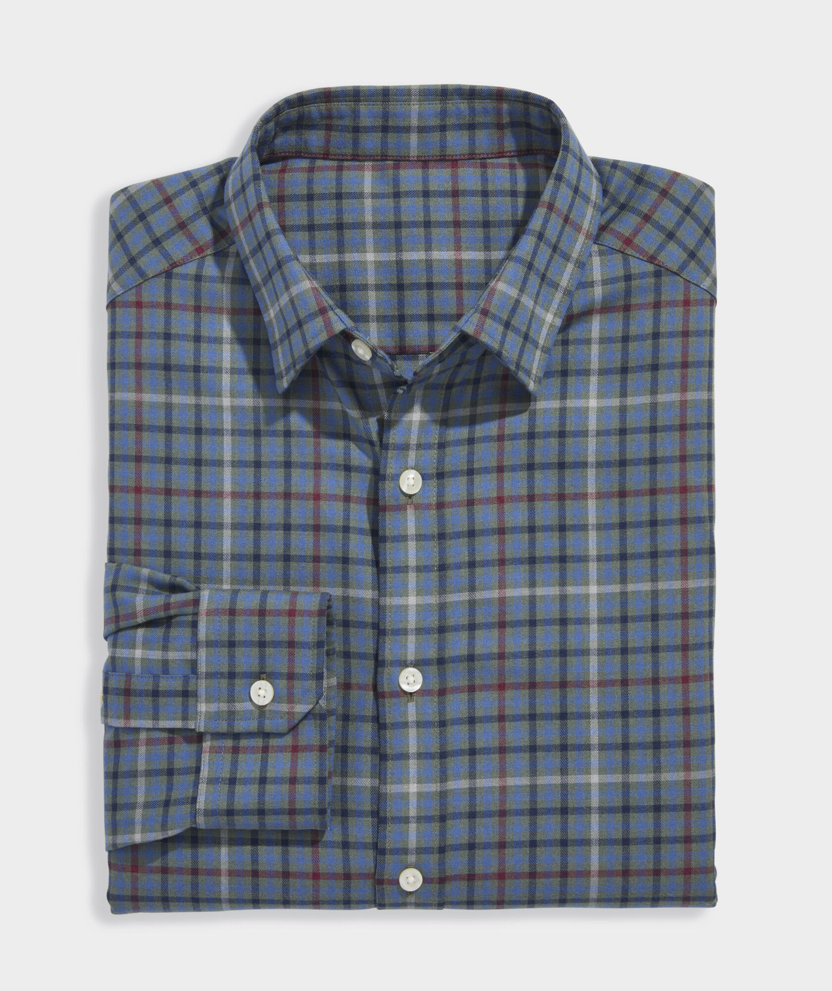 Performance Brushed Tech Twill Madaket Tattersall Shirt