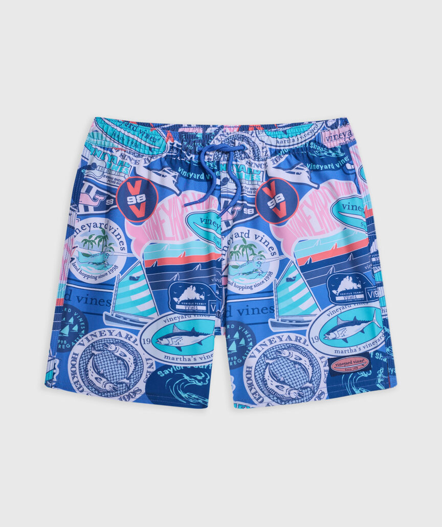 OUTLET Boys' vineyard vines Stickers Chappy Swim Trunks