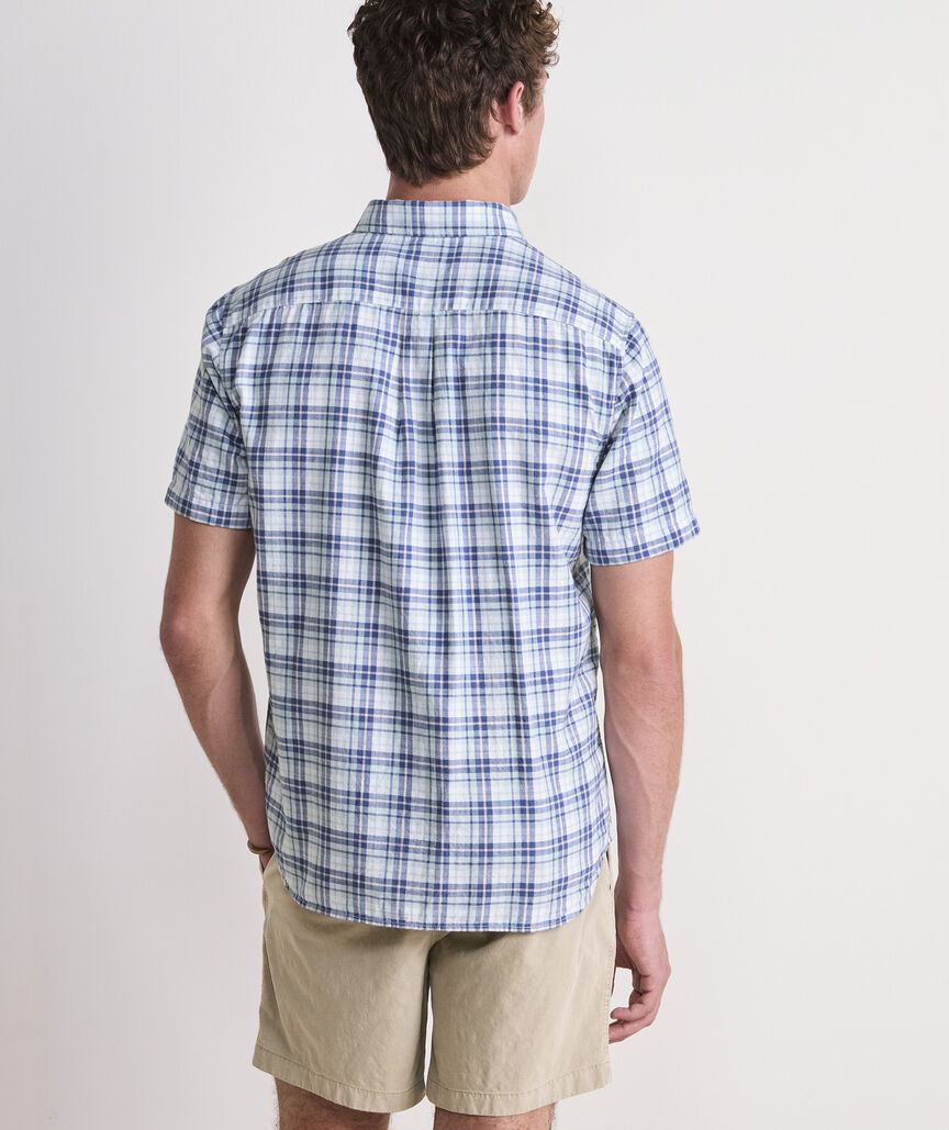 Coskata Plaid Island Cotton Short-Sleeve Shirt